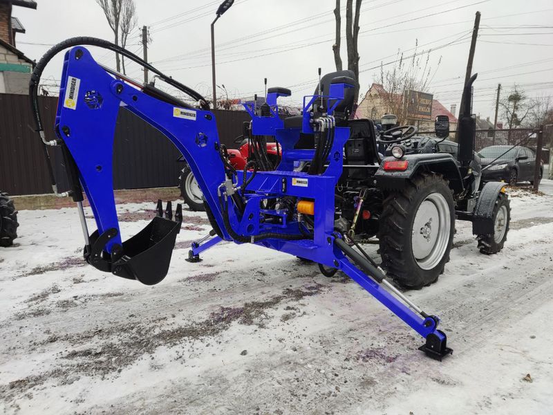 Навісний екскаватор Гриф Minidiger blue для мінітрактора Grif blue фото